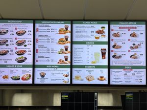Menu full of pollo   at Pollo Tropical in Plantation