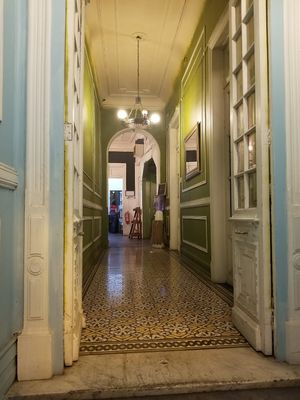 Entrada al local at Vegan Meat in Santiago