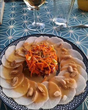 Entrée at La Vie au Grand Vert in Saint-andre-de-najac