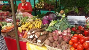 Lots of organic produce at Bioferia Organic Market in Lima