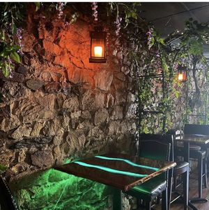 Nature Fort Bar Table  at Enchanted Forest in Placerville