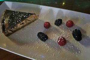 Chocolate Peanut Butter Dream vegan pie at Enchanted Forest in Placerville