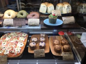 Delicious bagels and muffins at 1110Cafe/Bakery in Kawaguchi