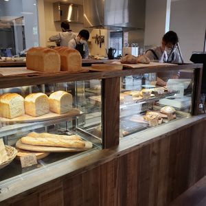 Bakery window   at 1110Cafe/Bakery in Kawaguchi