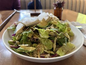 Taco Salad with added Tofu  at Flower Child in Bethesda