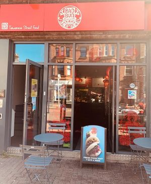 Outside seats so we can catch some rays. at BaoBun - Lisburn Rd in Belfast