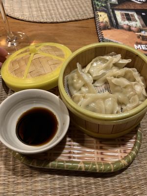 Steamed wonton with vegetables  at Quan Que Vietnamese Cuisine in Karlovy Vary