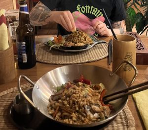 Pad Thai and fried udon   at Quan Que Vietnamese Cuisine in Karlovy Vary