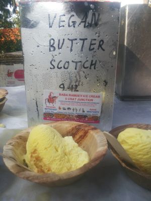 Vegan Ice Cream served  in Sumeeth & Sangeetha's Eco Friendly Vegan Wedding at Chennai at Baba Ramdev Vegan Ice Cream in Chennai