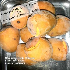 Vegan Real Mango 🥭 Ice Cream at Baba Ramdev Vegan Ice Cream in Chennai