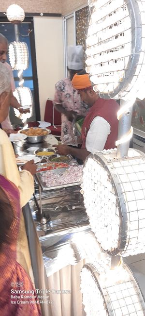 Live Chat counter at Wedding Function at Baba Ramdev Vegan Ice Cream in Chennai