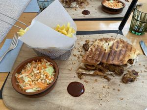 Vegan pulled pork burger at Ruby‘s Cafe in Othmarsingen