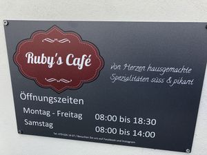 Monday’s closed  at Ruby‘s Cafe in Othmarsingen
