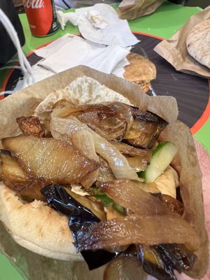   at Falafel HaRova in Jerusalem