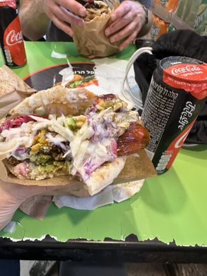   at Falafel HaRova in Jerusalem