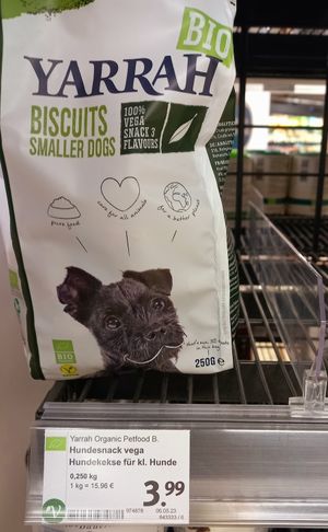 vegan dog treats at denn's Biomarkt - Marktstr in Hannover