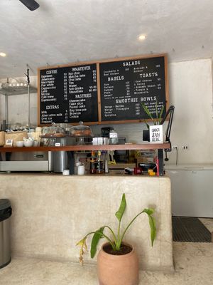 The menu   at Another Clandestino in Holbox