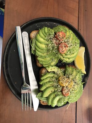 Avocado smash  at Another Clandestino in Holbox