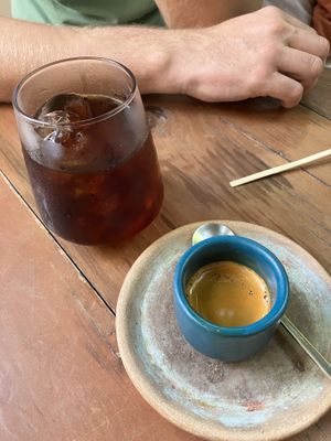 Cold brew and good and strong espresso  at Another Clandestino in Holbox