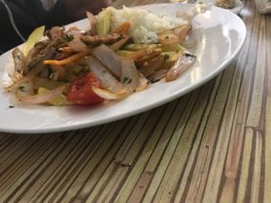 Lomo saltado at Loving Hut - Orbegoso in Trujillo