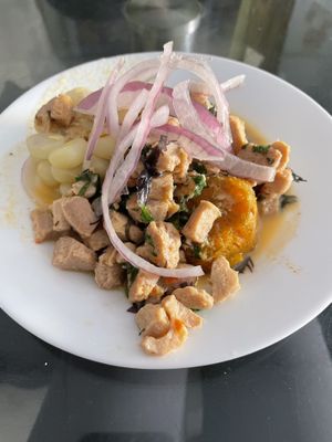 Ceviche  at Loving Hut - Orbegoso in Trujillo