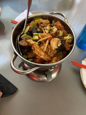 dry pot at Spicy Moon - 3rd St in New York City