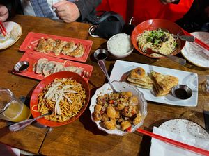 Part of the feast! at Spicy Moon - 3rd St in New York City