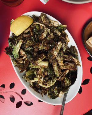 Peppercorn Brussel sprouts   at Spicy Moon - 3rd St in New York City