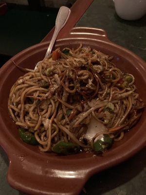 My photo doesn’t do this dish justice. These Dan Dan Noodles are awesome  We wanted to save half for later. We failed.   at Spicy Moon - 3rd St in New York City