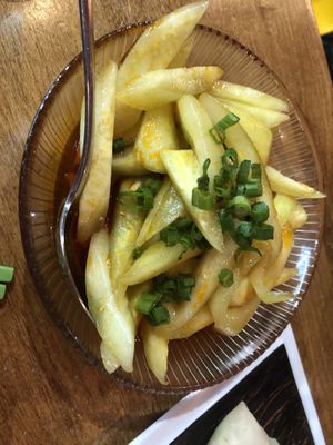 Cucumber in chili oil 紅油黃瓜🥒  at Spicy Moon - 3rd St in New York City