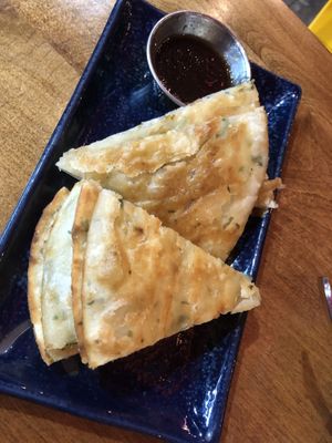 Scallion pancakes 蔥油餅  at Spicy Moon - 3rd St in New York City