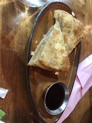 Scallion pancakes 蔥油餅  at Spicy Moon - 3rd St in New York City