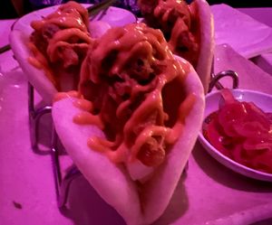 Hen of the woods Bao bun  at Spicy Moon - 3rd St in New York City