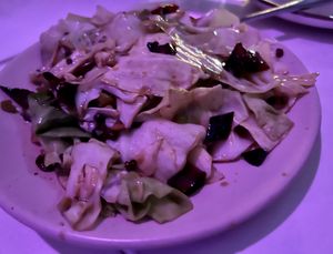 Cabbage with dry peppers  at Spicy Moon - 3rd St in New York City