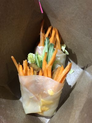 Vegan duck wrap  at Spicy Moon - 3rd St in New York City