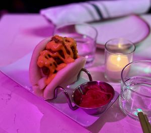 Hen of the woods bun  at Spicy Moon - 3rd St in New York City