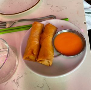 Spring rolls  at Spicy Moon - 3rd St in New York City