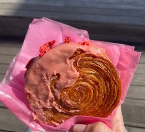 Strawberry pastry from the High line pop up  at Spicy Moon - 3rd St in New York City