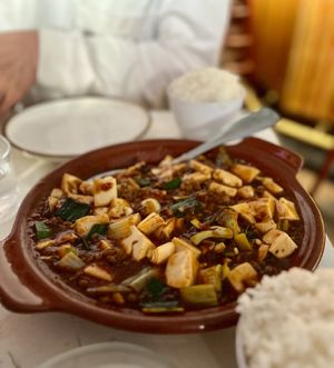 Mapo tofu  at Spicy Moon - 3rd St in New York City