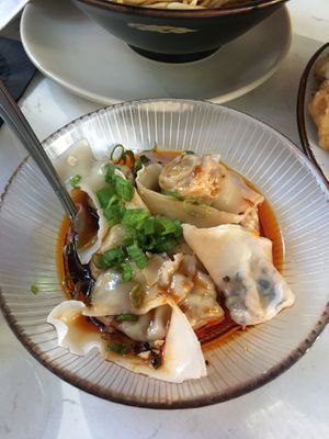 Vegetable Wonton in Chilli Oil at Spicy Moon - 3rd St in New York City