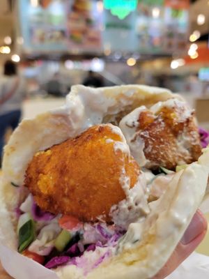Sweet potato falafel at Beleaf Cafe in Canoga Park