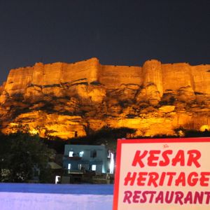 Night view from first top at Kesar Heritage Restaurant in Jodhpur