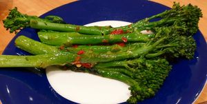Tender steam broccoli at Carluccio's - Brindleyplace in Birmingham
