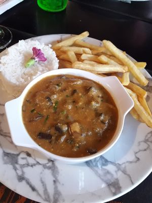 Strogonoff de Cogumelos at Martin Holandesa in Holambra