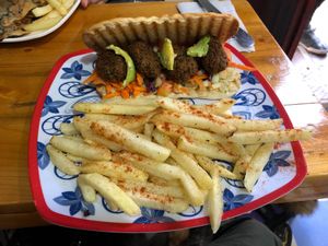 Falafel Rock at Mercy Vegan Food in Bogota