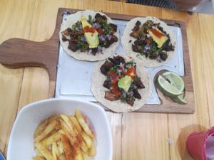 Tacos at Mercy Vegan Food in Bogota