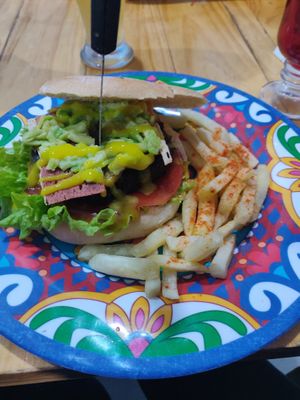 Holy Vegan HamVurguesa👍🏽😋 at Mercy Vegan Food in Bogota