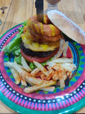 Hardcore Vurger at Mercy Vegan Food in Bogota