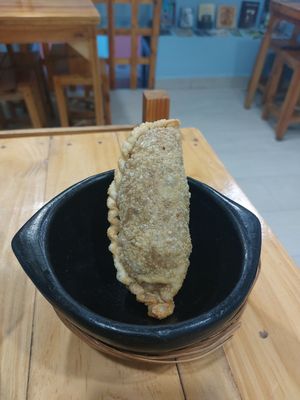 Empanada at Mercy Vegan Food in Bogota