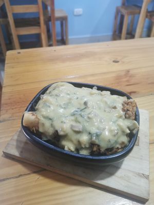 Lasagna at Mercy Vegan Food in Bogota